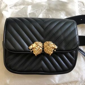 Zara lions head fanny and crossbody bag